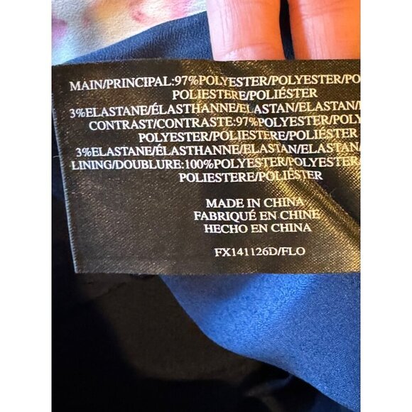 Finders Keepers Dress Women XS Blue Floral Print Halter Neck Illuminati Mini‎ - Picture 11 of 12